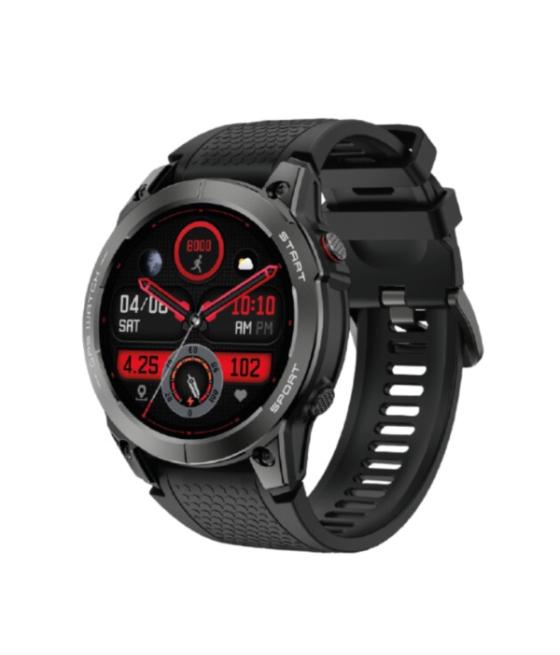 Smartwatch aiwa sw-a2000 negro pantalla amoled 1.43 llamadas bluetooth ip68 100 modos deporte notificaciones control de salud co