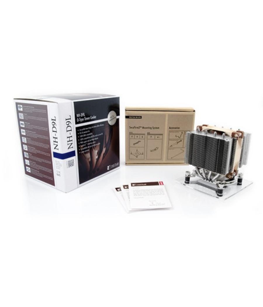 Noctua cooler cpu nh-d9l, 4 heatpipes dual tower, 1x nf-a9 92mm fan pwm