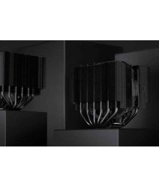 Noctua cooler cpunoctua nh-d15s chromax.black, 6 heatpipes dual tower, 1x nf-a15 140mm fan pwm, lga1851, lga1700, lga1200, lga11