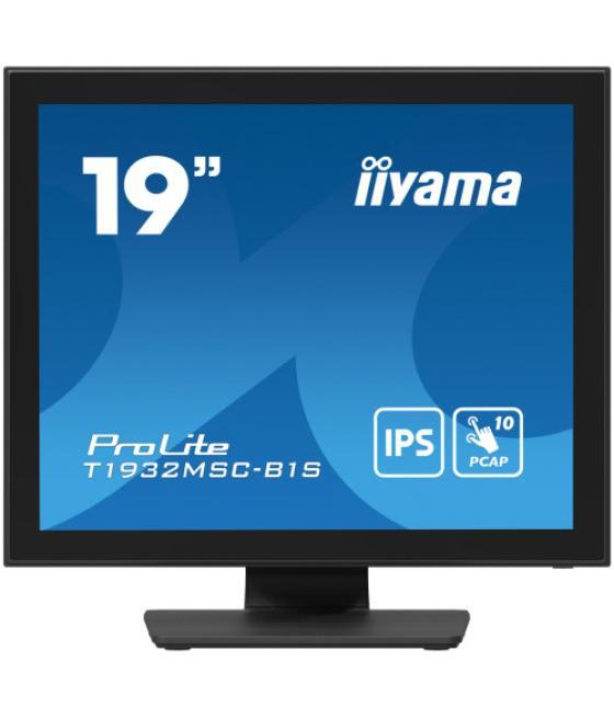 Iiyama prolite t1932msc-b1s pantalla para pc 48,3 cm (19") 1280 x 1024 pixeles full hd led pantalla táctil mesa negro
