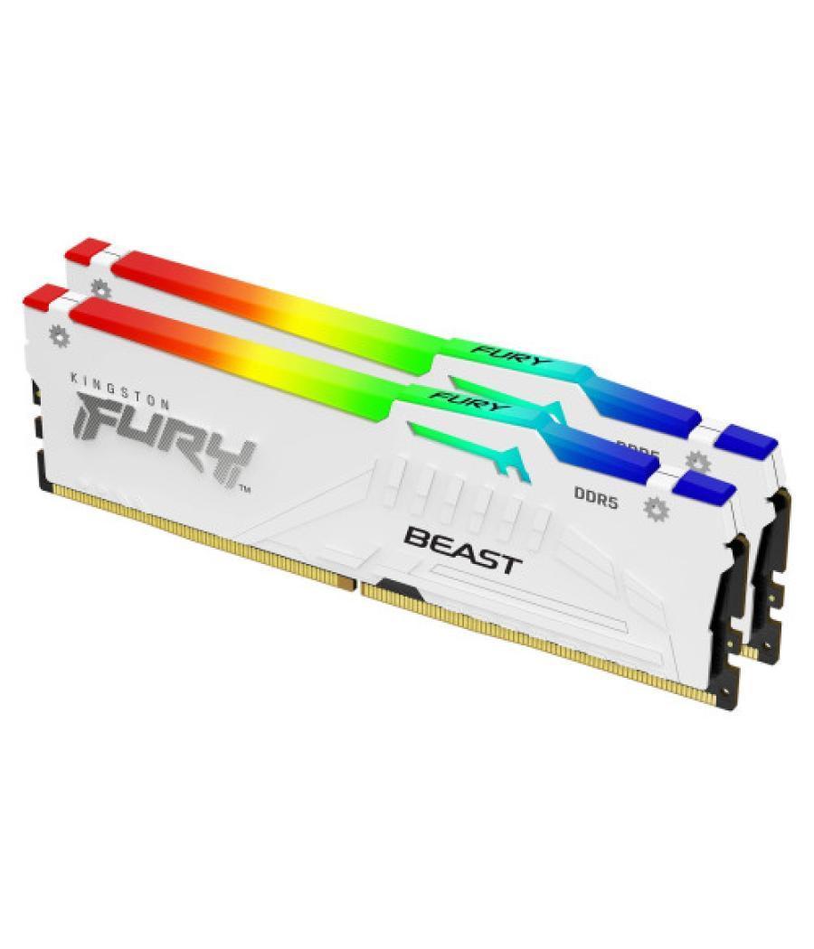 Kingston technology fury beast rgb módulo de memoria 32 gb 2 x 16 gb ddr5 ecc