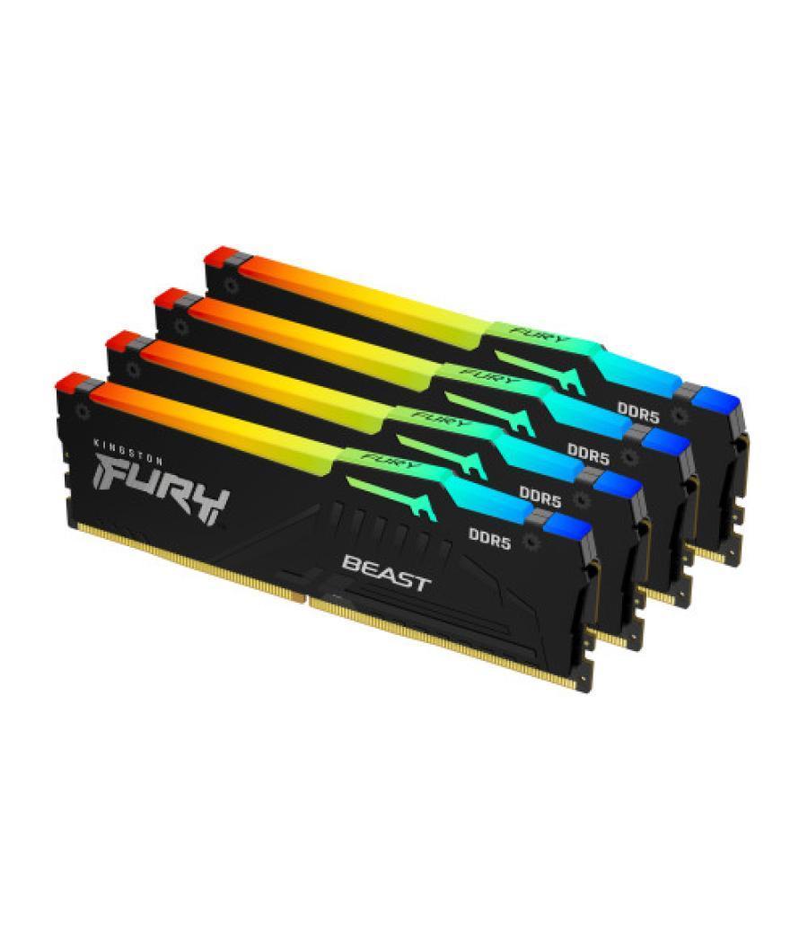 Kingston technology fury beast rgb módulo de memoria 64 gb 4 x 16 gb ddr5