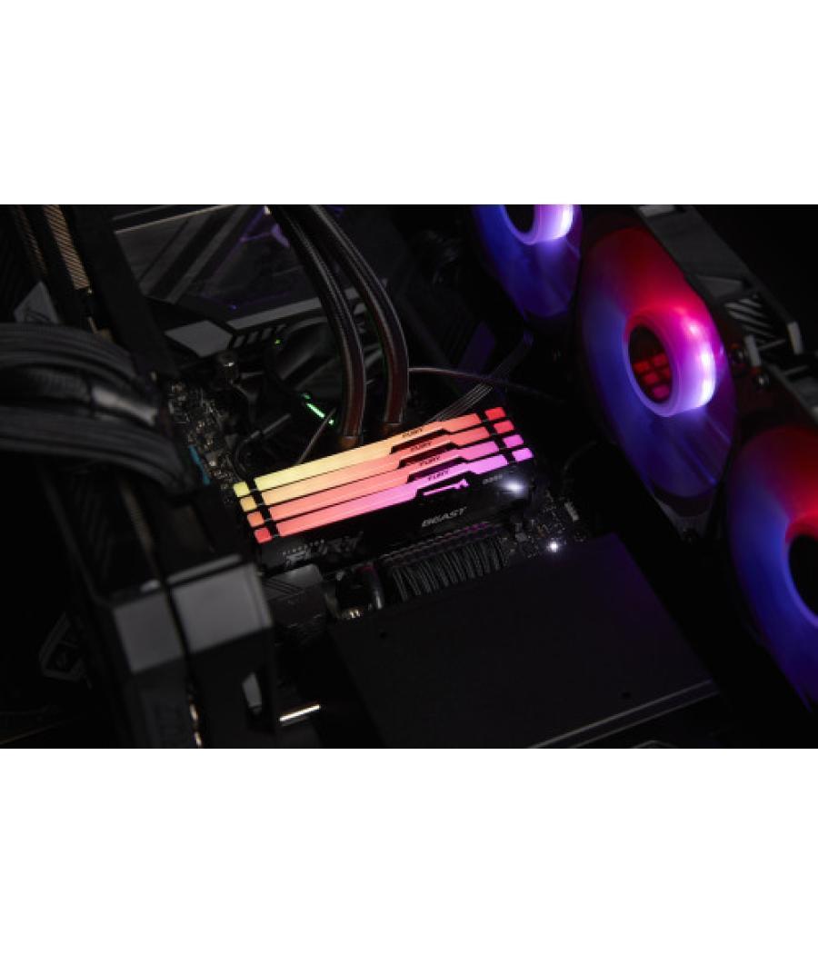 Kingston technology fury beast rgb módulo de memoria 64 gb 4 x 16 gb ddr5