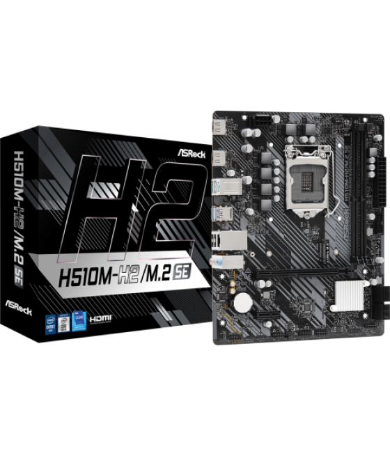 Asrock h510m-h2/m.2 se intel h470 lga 1200 (socket h5) micro atx