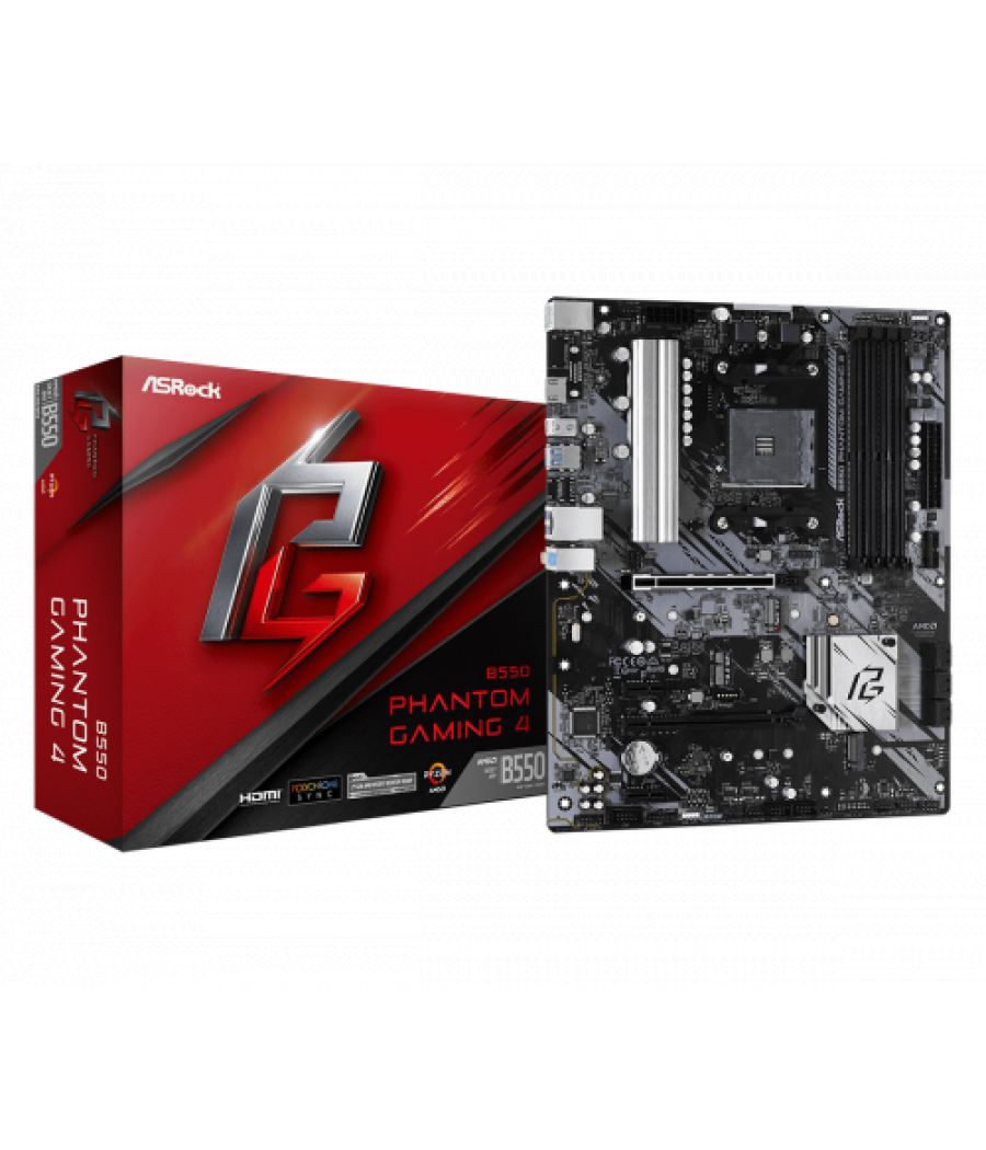 Asrock b550 phantom gaming 4 amd b550 zócalo am4 atx