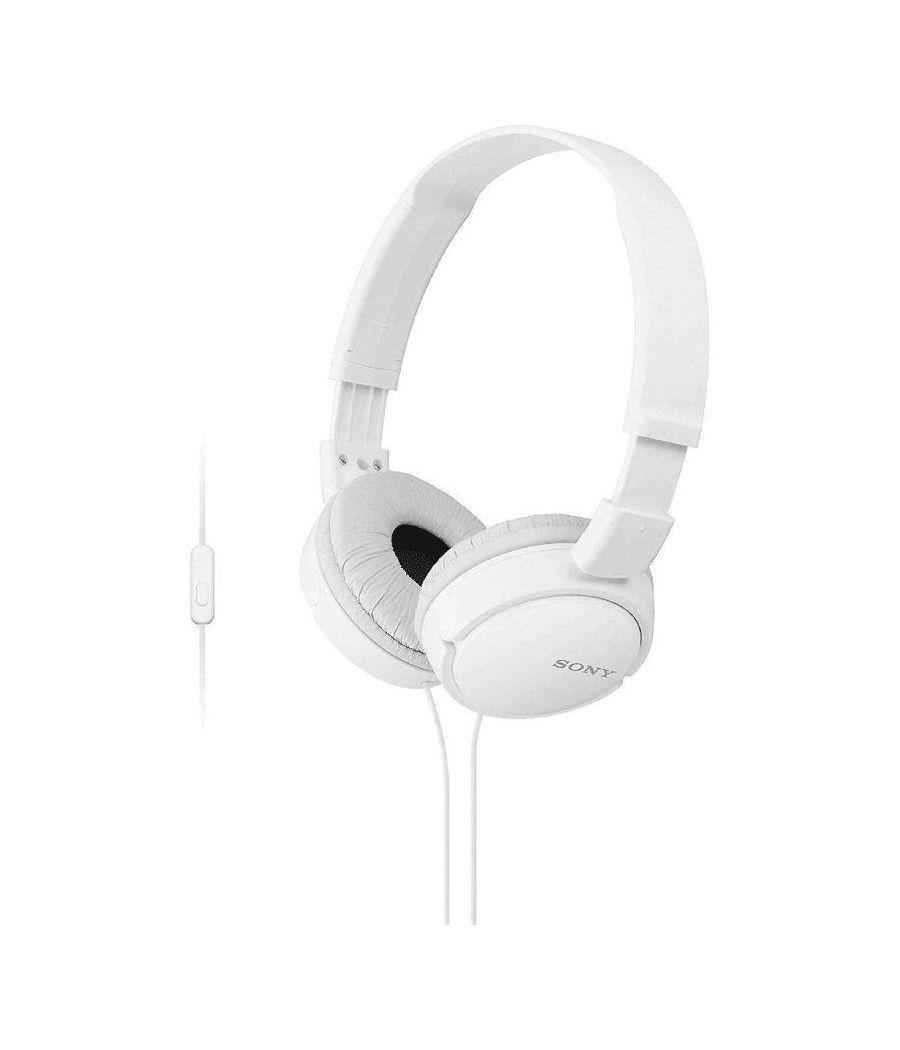 Auriculares Sony MDRZX110APW/ con Micrófono/ Jack 3.5/ Blancos - Imagen 1