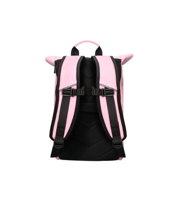 Cartera antartik mochila water proof enrollable diseño casual color rosa 480x130x280 mm