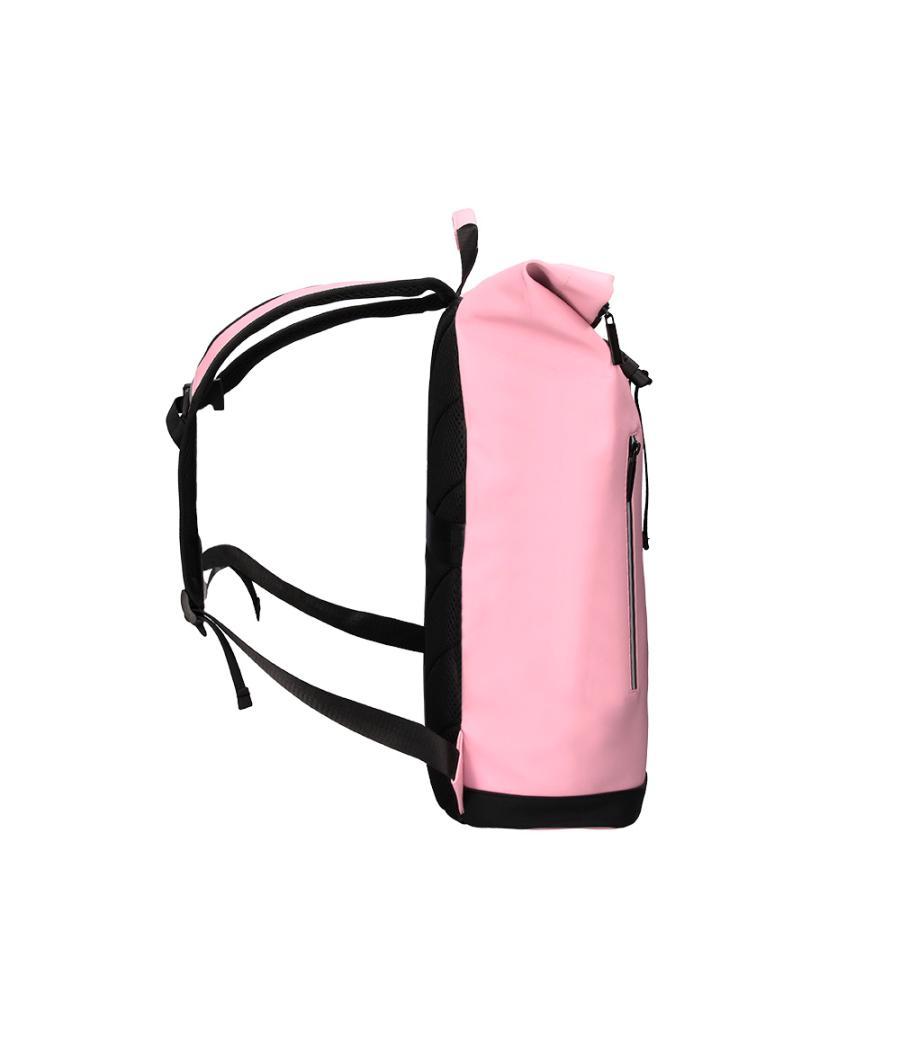 Cartera antartik mochila water proof enrollable diseño casual color rosa 480x130x280 mm