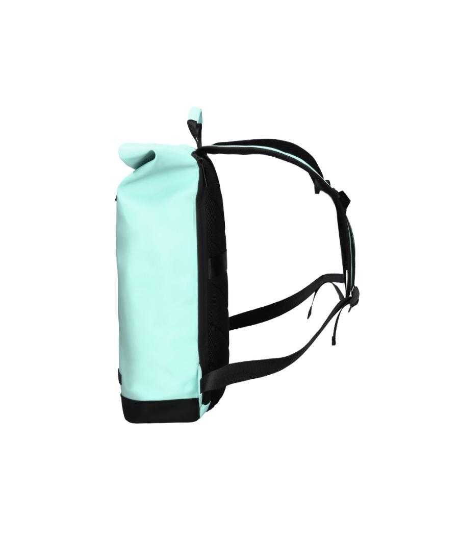 Cartera antartik mochila water proof enrollable diseño casual color turquesa 480x130x280 mm