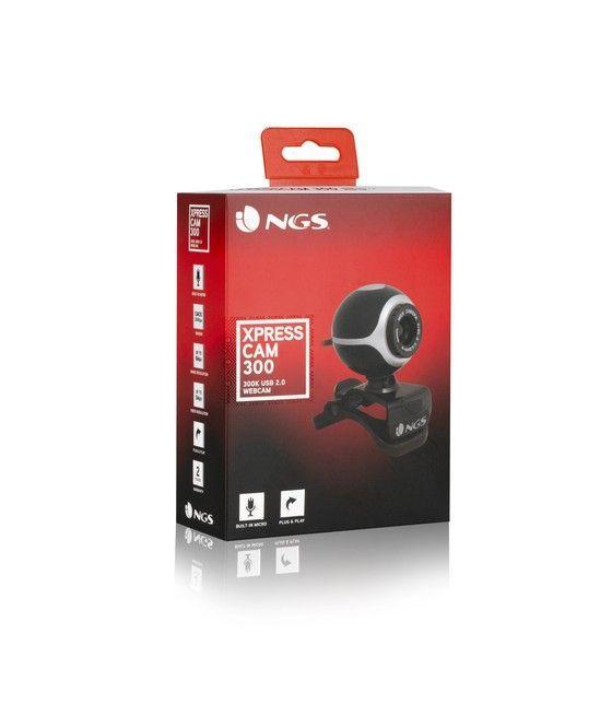 NGS Xpresscam300 cámara web 8 MP 1920 x 1080 Pixeles USB 2.0 Negro, Plata - Imagen 4