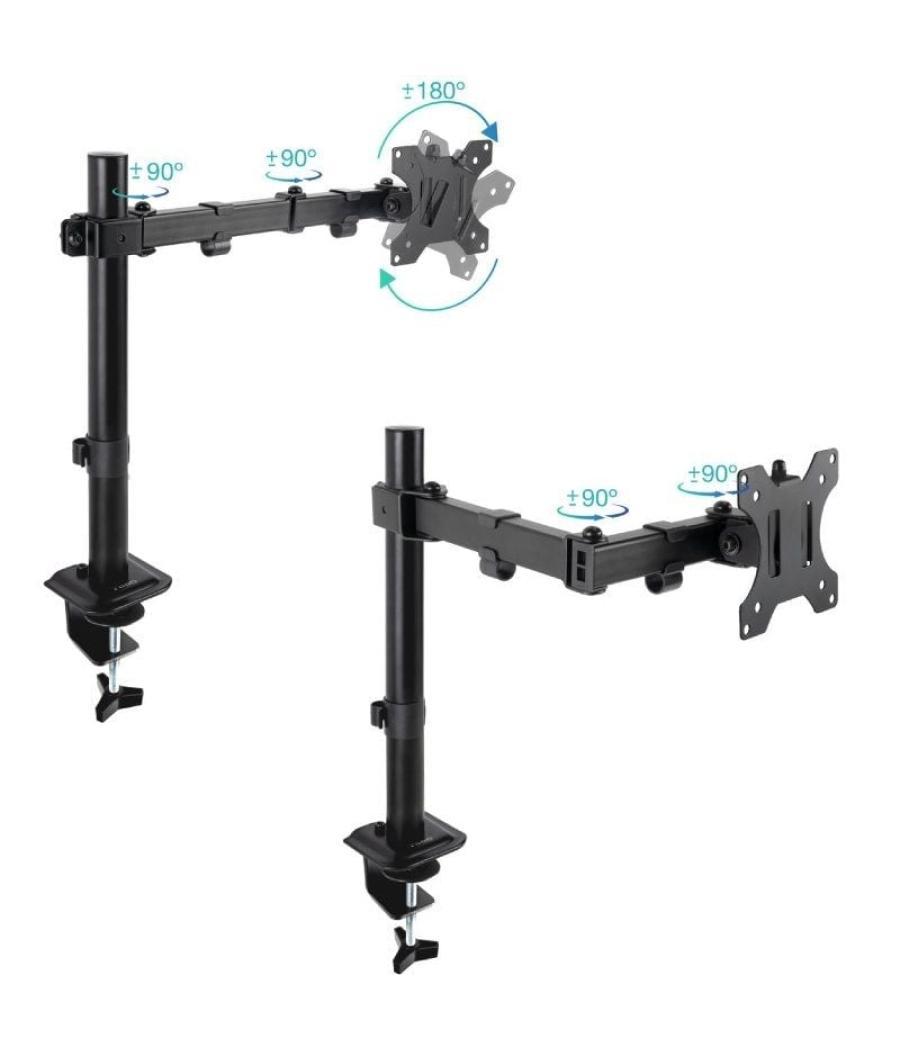 Soporte para monitor tooq db1801tn-b/ hasta 8kg