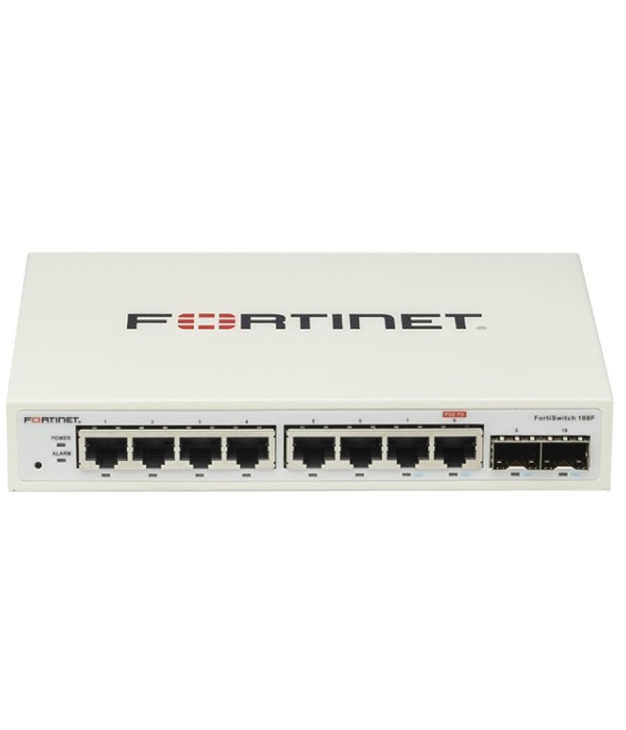 Switch gestionable fortinet fs-108f l2 8xge rj45 7xge rj45 1xge/poe-pd rj45 2xge sfp 256 mb ddr3