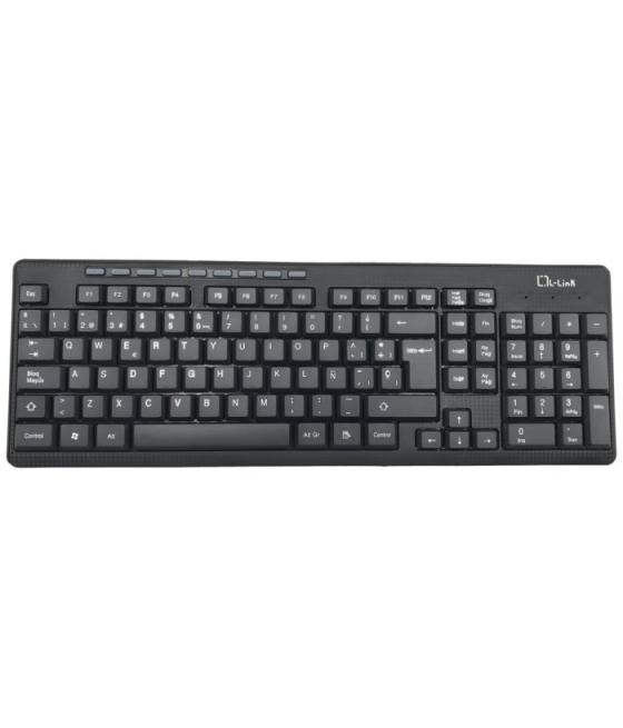 Kit teclado + raton inalambrico l - link ll ll - kb - 555 - wcombo usb negro