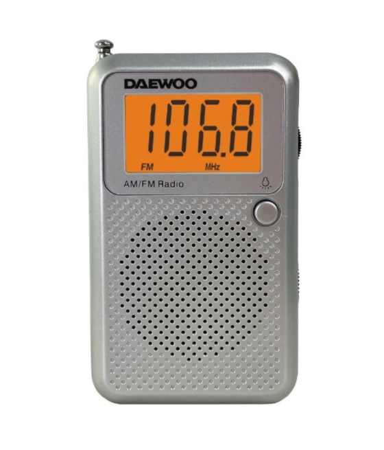 Radio portátil daewoo dw1115/ gris
