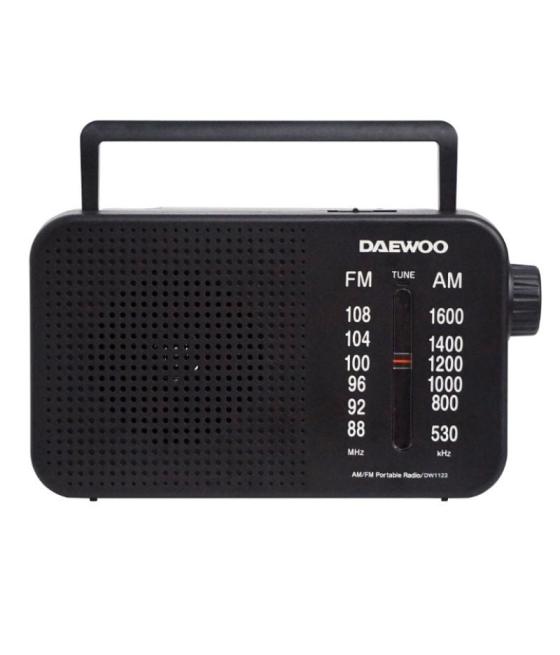 Radio portátil daewoo dw1123/ negra