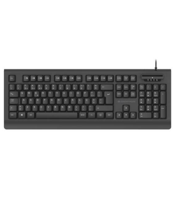 Teclado usab conceptronic kayne01es con lector dnie compatible con dni 3.0 y tarjeta sanitaria