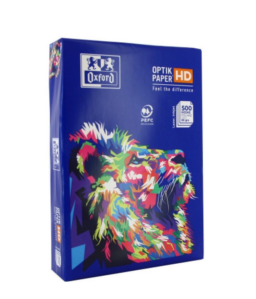 Paquete 500h papel optikpaper hd 80gr a4 cie 163 oxford 400160950