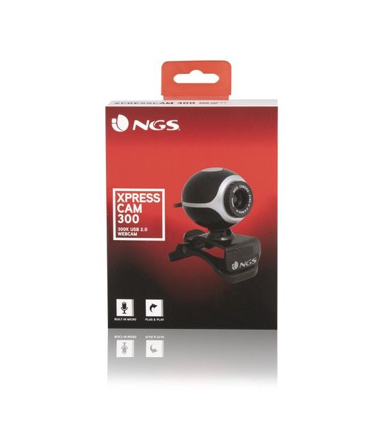 NGS Xpresscam300 cámara web 8 MP 1920 x 1080 Pixeles USB 2.0 Negro, Plata - Imagen 5