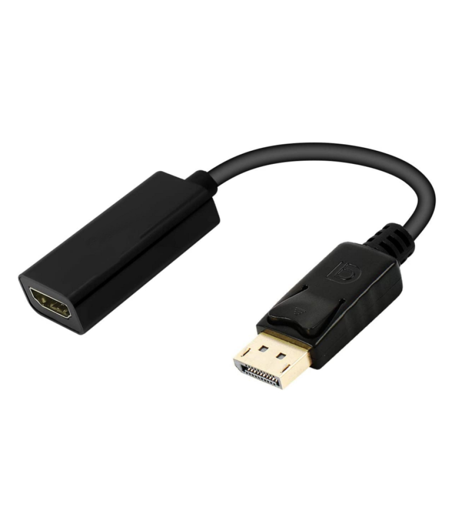 Adaptador de cable displayport a hdmi tipo a 0 ,15 metros resolucion 4k 30hz