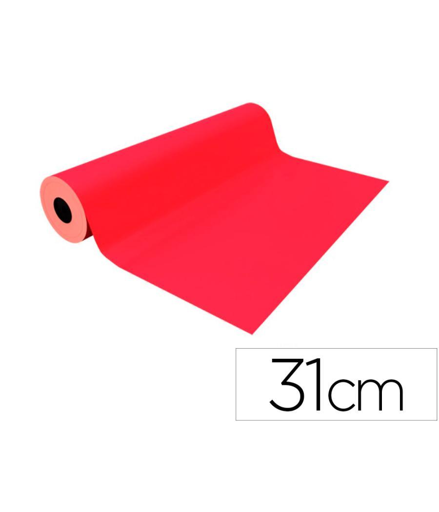 Papel de regalo basika metalizado rojo bobina ancho 31 cm longitud 80 m