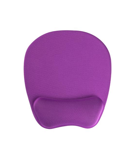 Alfombrilla para raton q-connect con reposamuñecas ergonomico de gel color violeta 225xx240x20 mm