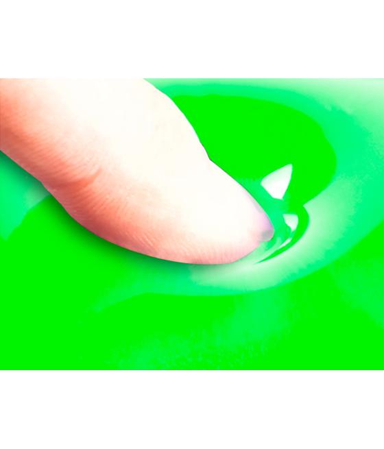 Alfombrilla para raton q-connect reposamuñecas de gel pvc color verde 210x245x20 mm