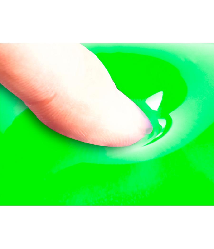 Alfombrilla para raton q-connect reposamuñecas de gel pvc color verde 210x245x20 mm