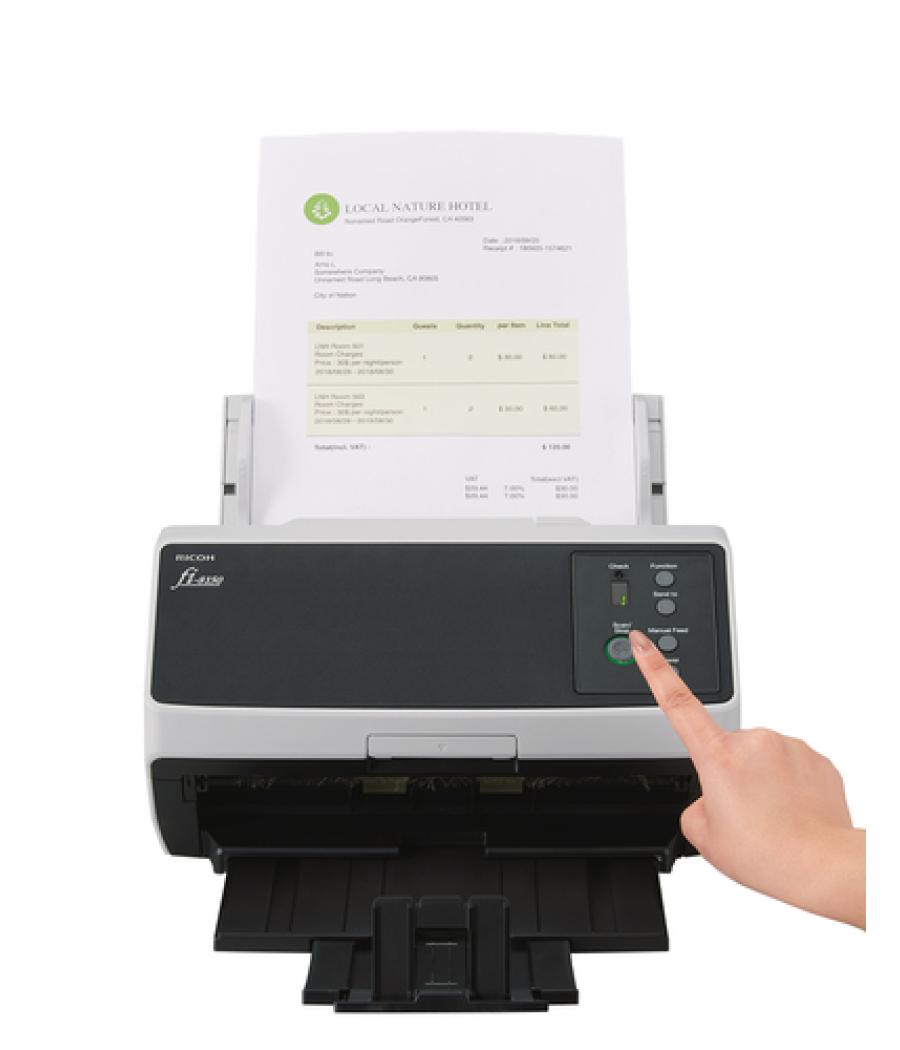 Ricoh FI-8150 Alimentador automático de documentos (ADF) + escáner de alimentación manual 600 x 600 DPI A4 Negro, Gris
