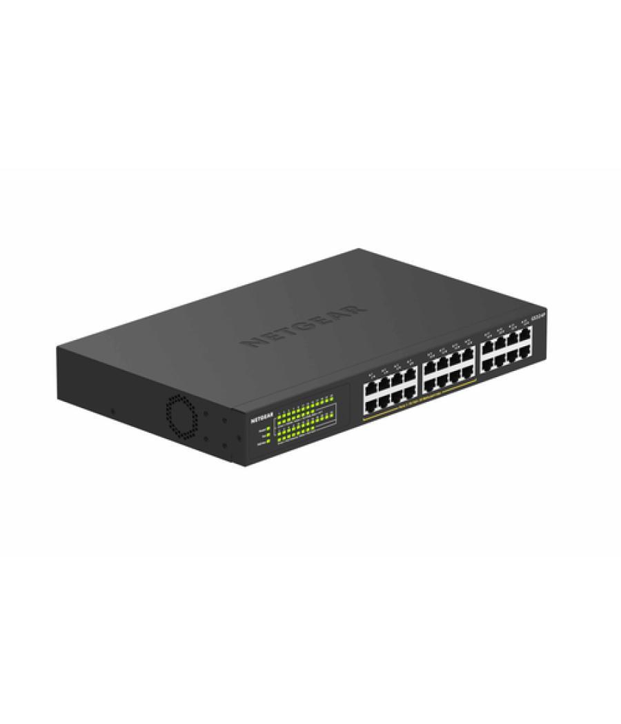 Netgear GS324P No administrado Gigabit Ethernet (10/100/1000) Energía sobre Ethernet (PoE) 1U Negro