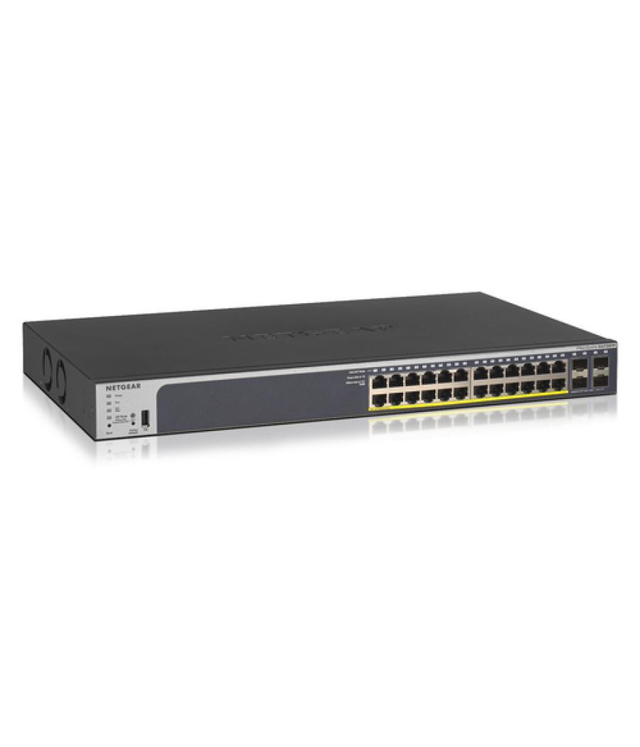 Netgear GS728TP Gestionado L2/L3/L4 Gigabit Ethernet (10/100/1000) Energía sobre Ethernet (PoE) 1U Negro