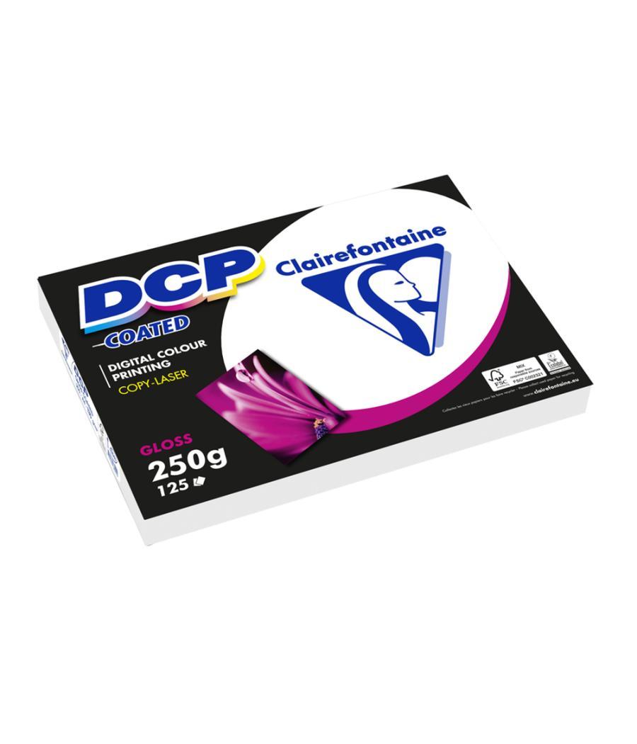 Papel fotocopiadora color dcp coated glossy din a3 250 gramos paquete de 125 hojas