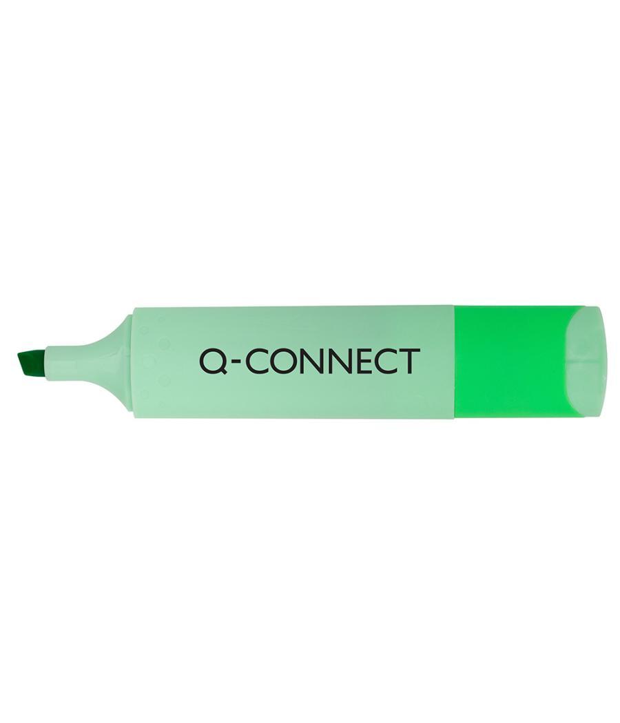 Rotulador q-connect fluorescente punta biselada estuche de sobremesa 23 unidades colores surtidos