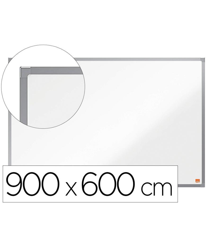 Pizarra blanca nobo essence acero vitrificado magnética 900x600 mm