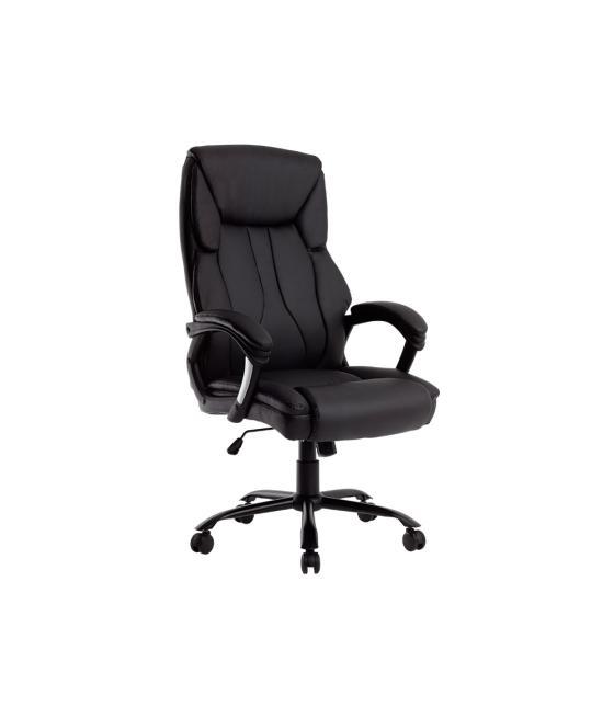 Silla q-connect dirección bolz ano simil piel base metálica alt max 1260 anc 650 prof 730 mm ruedas premium color negro