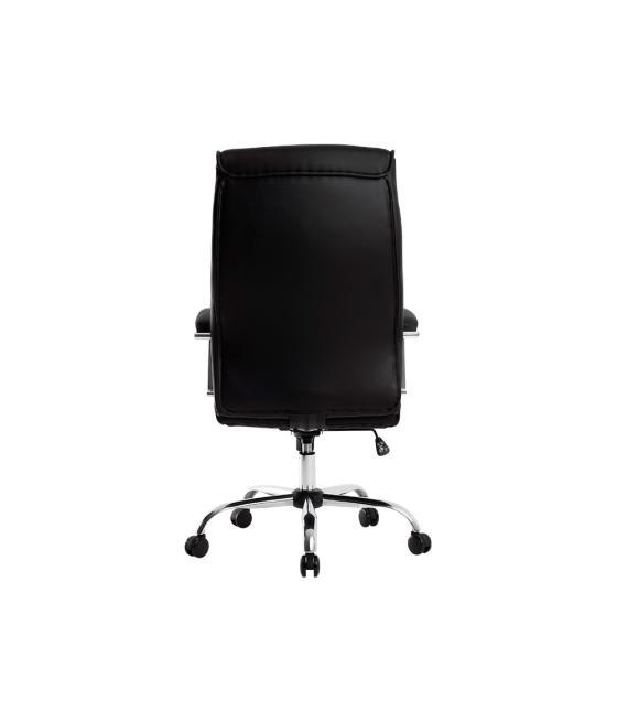 Silla q-connect dirección mode na simil piel base metálica alt max 1210 anc 630 prof 650 mm ruedas premium color negro