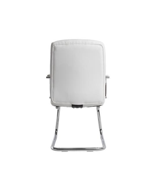 Silla q-connect escritorio pia ve simil piel base metálica alt max 1050 anc 610 prof 680 color blanco