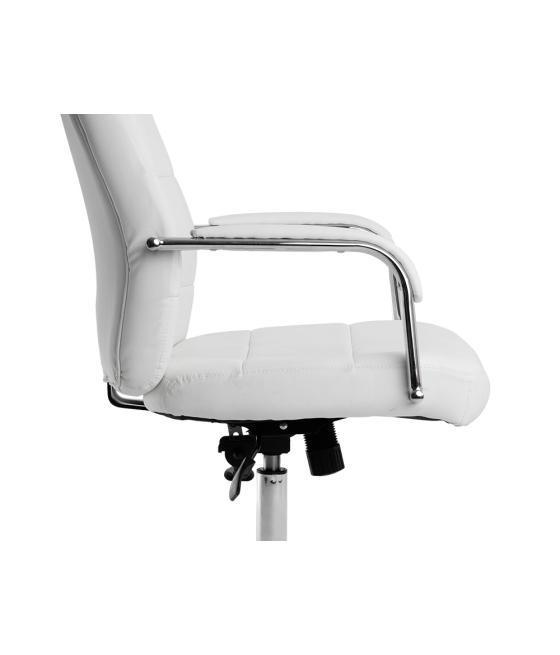 Silla q-connect dirección piav e simil piel base metálica alt max 1250 anc 610 prof 700 mm ruedas premium color blanco