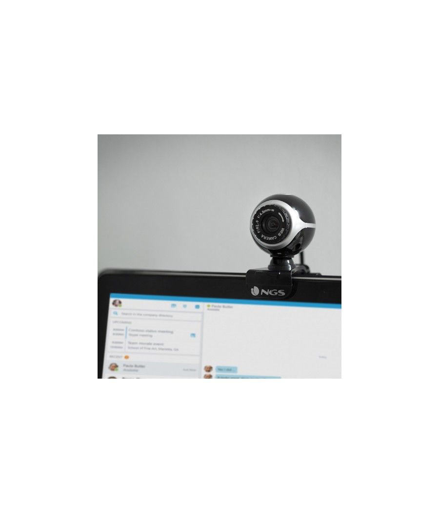 NGS Xpresscam300 cámara web 8 MP 1920 x 1080 Pixeles USB 2.0 Negro, Plata - Imagen 6
