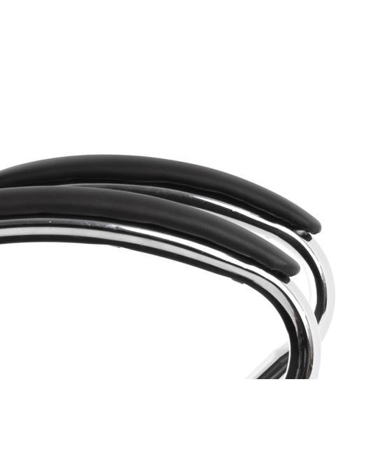 Silla q-connect dirección vero na simil piel base metálica alt max 1210 anc 650 prof 730 mm ruedas premium color negro