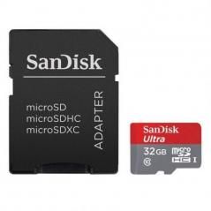Tarjeta de Memoria SanDisk Ultra 32GB microSD HC UHS-I con Adaptador/ Clase 10/ 120MBs - Imagen 2