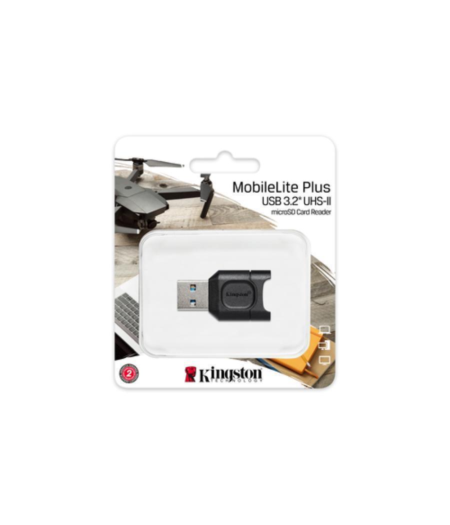 Kingston Technology MobileLite Plus lector de tarjeta USB 3.2 Gen 1 (3.1 Gen 1) Type-A Negro