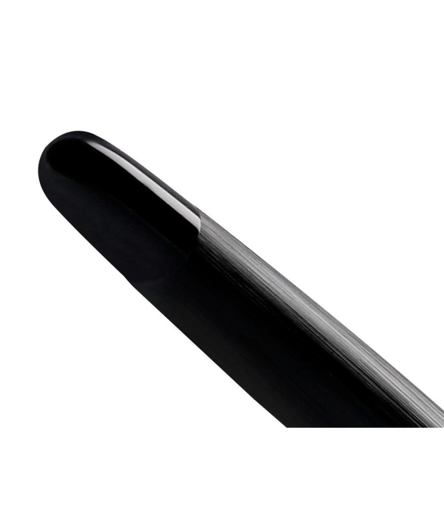 Roller belius origen 1995 aluminio textura cepillada color negro tinta negra caja de diseño