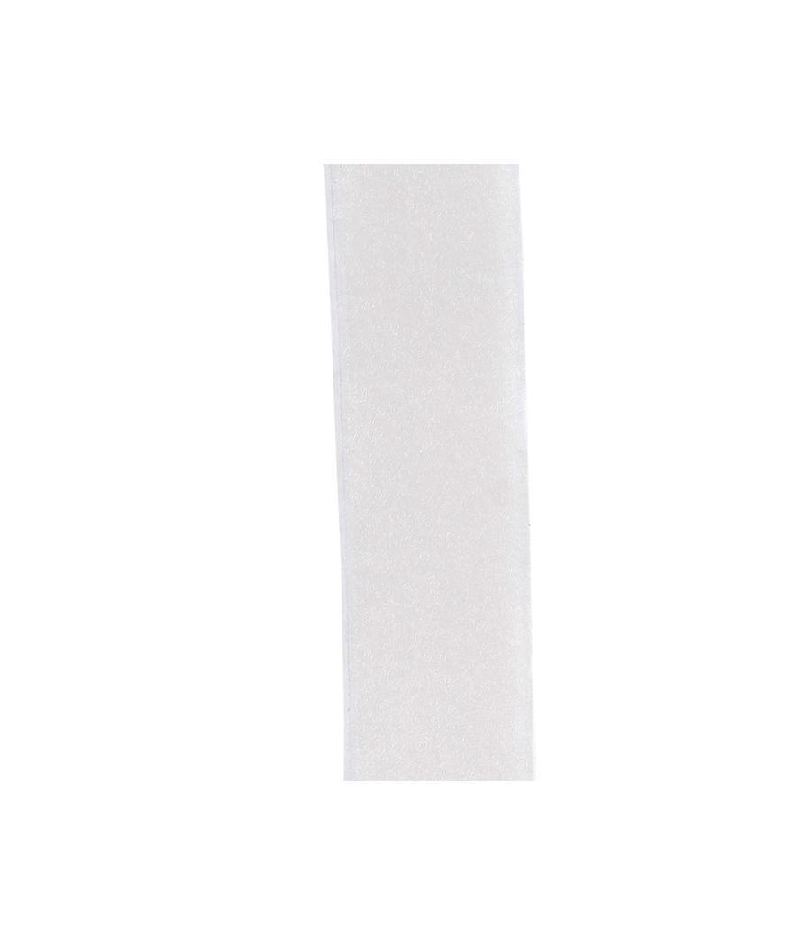 Cinta de cierre adhesiva liderpapel velcro blanco 20mm x 25m