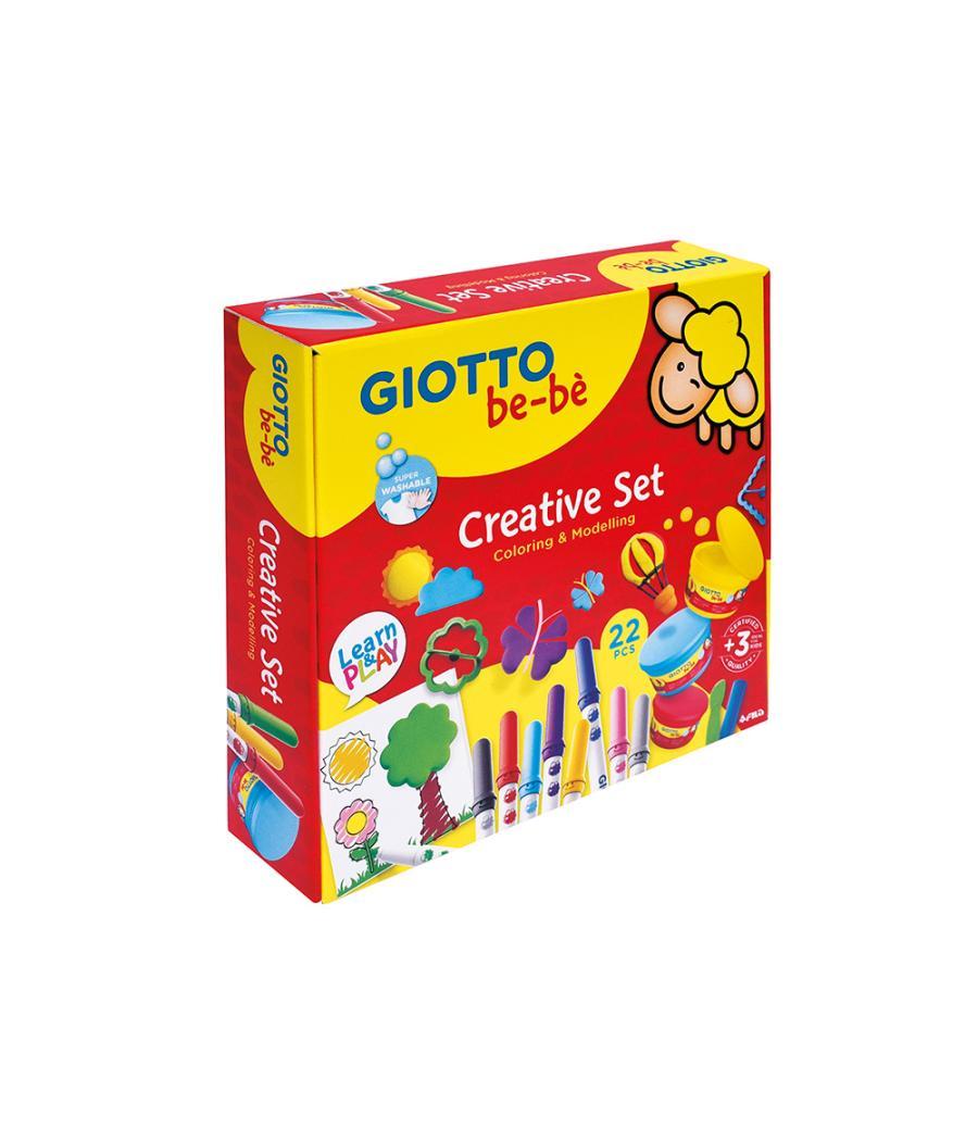 Set creativo giotto be-be para colorear y moldear