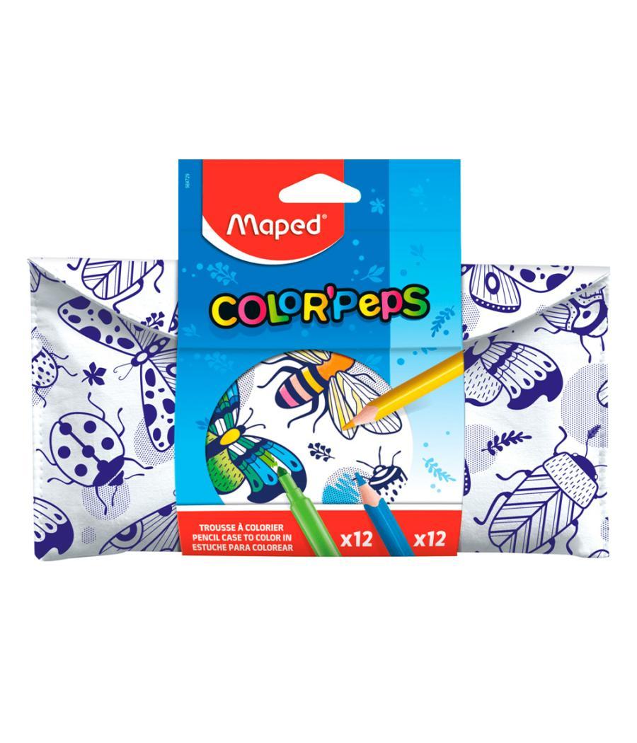 Set para colorear maped 12 rotuladores + 12 lápices colores surtidos