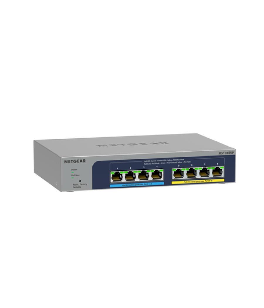 NETGEAR 8-port Ultra60 PoE++ Multi-Gigabit (2.5G) Ethernet Plus Switch Gestionado L2/L3 2.5G Ethernet (100/1000/2500) Energía so
