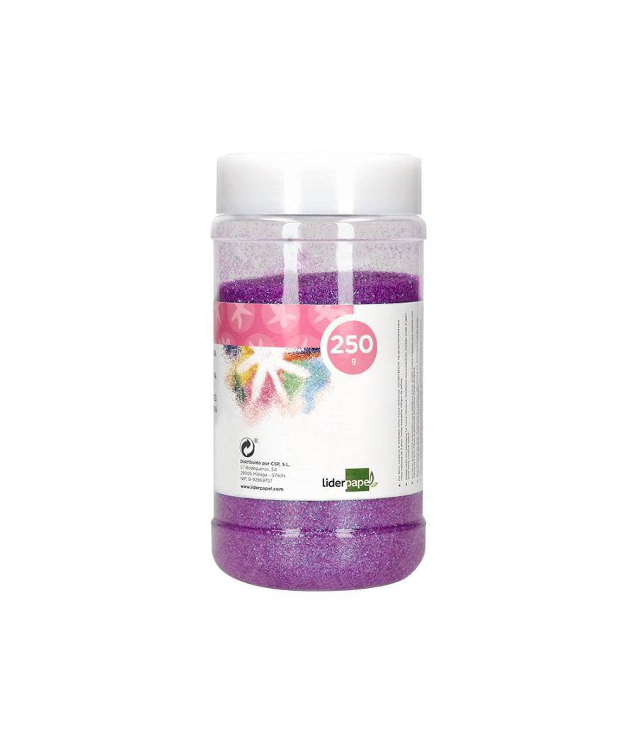 Purpurina liderpapel fantasía color metélico violeta pastel bote de 250 gr