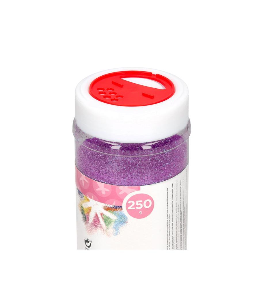 Purpurina liderpapel fantasía color metélico violeta pastel bote de 250 gr