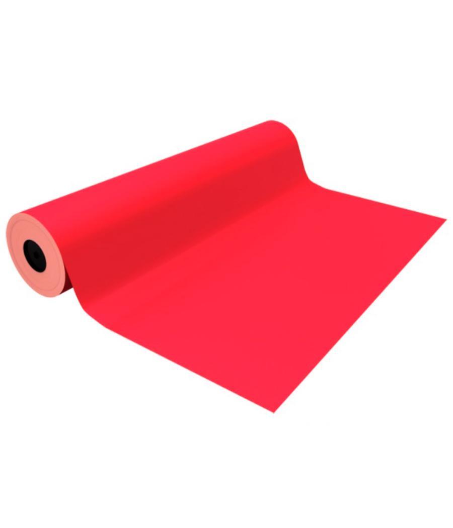 Papel de regalo basika metalizado rojo bobina ancho 62 cm longitud 80 m