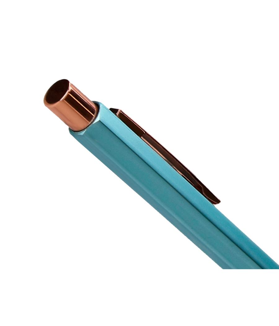 Bolígrafo belius brela cuerpo hexagonal con clip colores pasteles caja de regalo con 3 bolígrafos